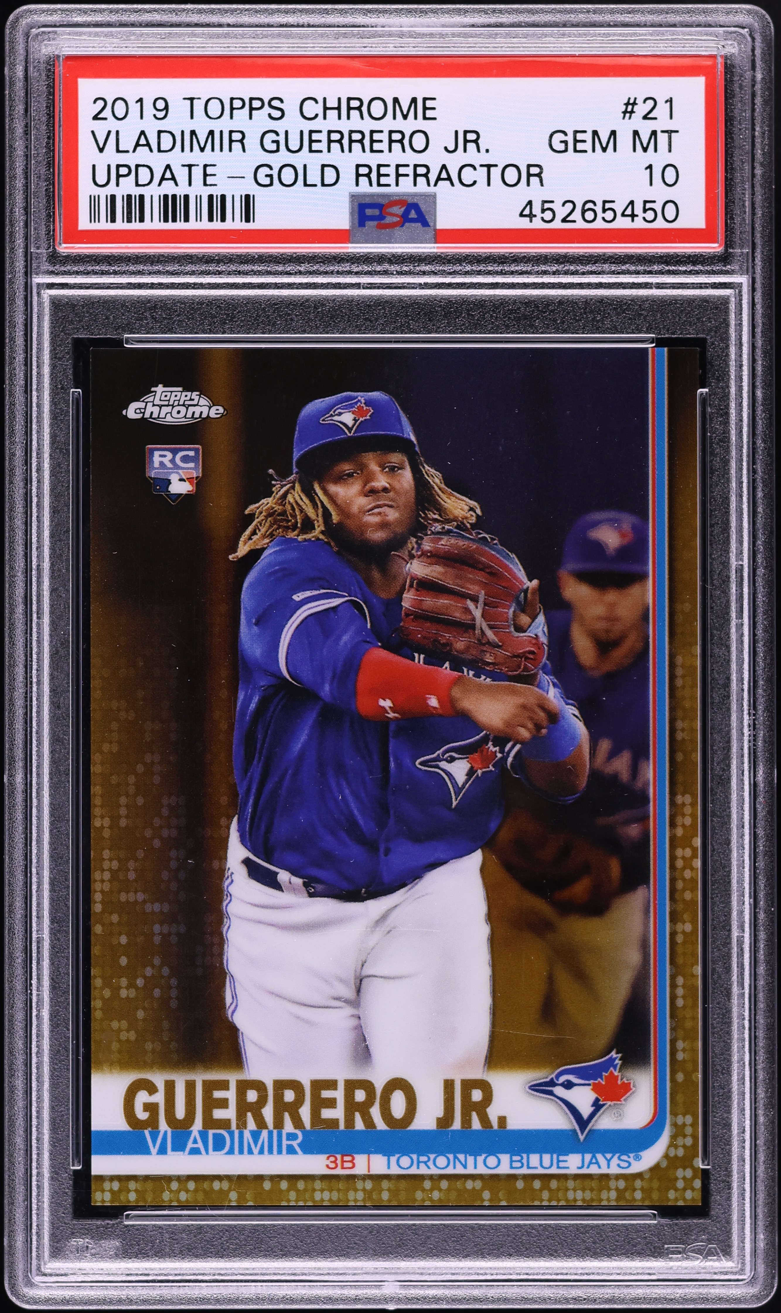 【PSA10】Guerrero Jr. 2019 Topps Chrome RC PSA 10 Vladimir Guerrero JR. Topps Chrome Rookie Card Graded PSA