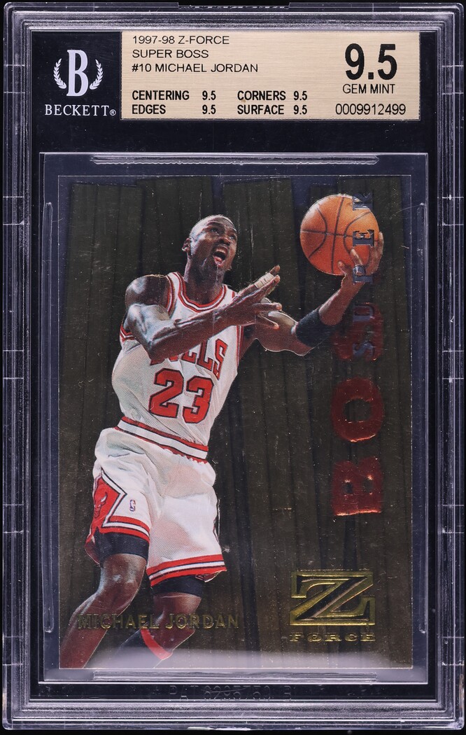 1997 Skybox Z-Force Super Boss Michael Jordan #10 BGS 9.5 GEM MINT