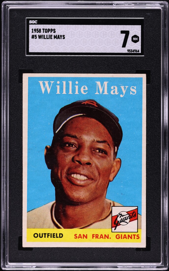 1958 Topps Willie Mays #5 SGC 7 NRMT