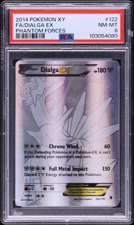 pokemon dialga silver card EX 122/119 Retreat Cost 2 Full Metal Silver Dialga from
