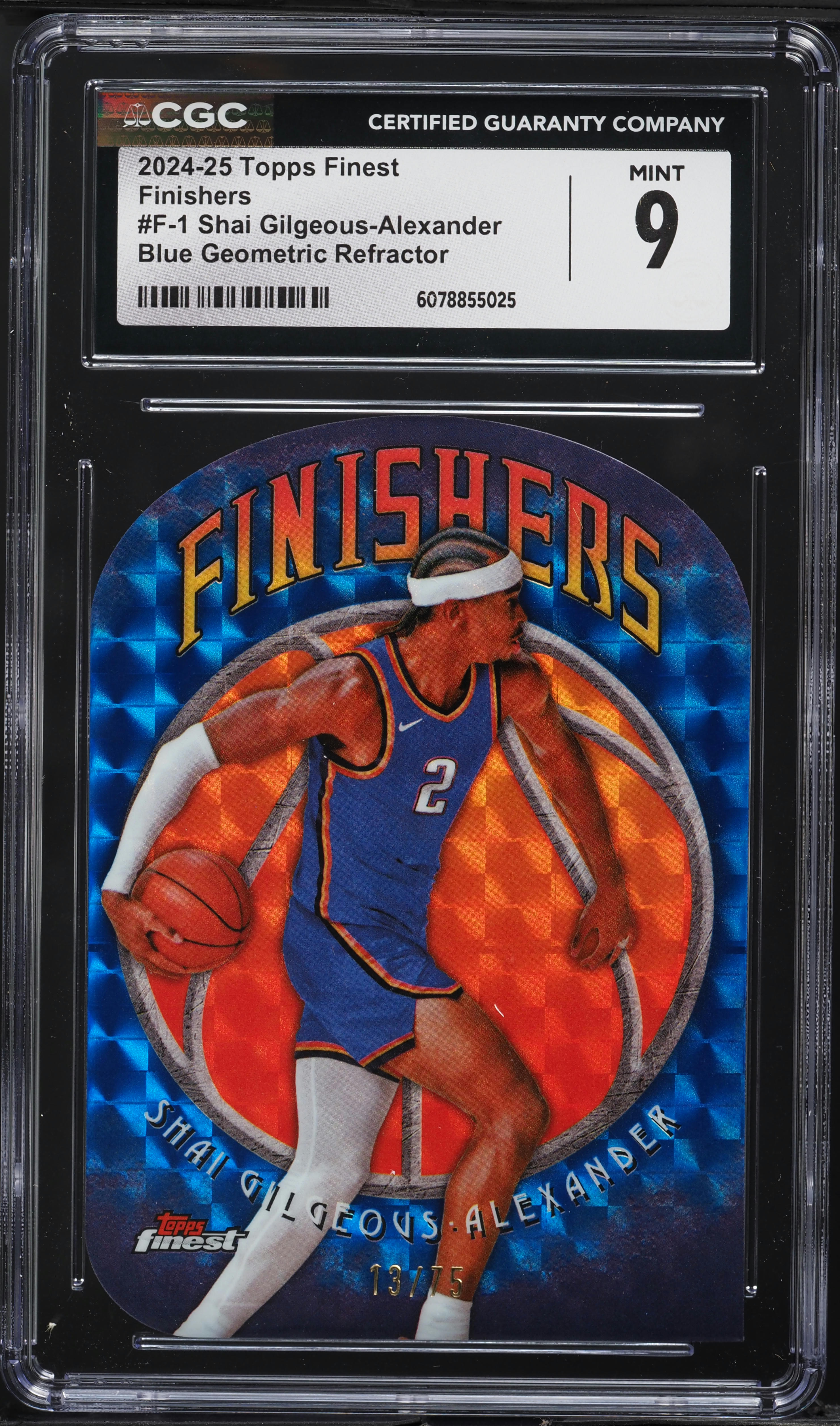 2024 Finest Finishers Blue Geometric Ref Shai Gilgeous-Alexander 