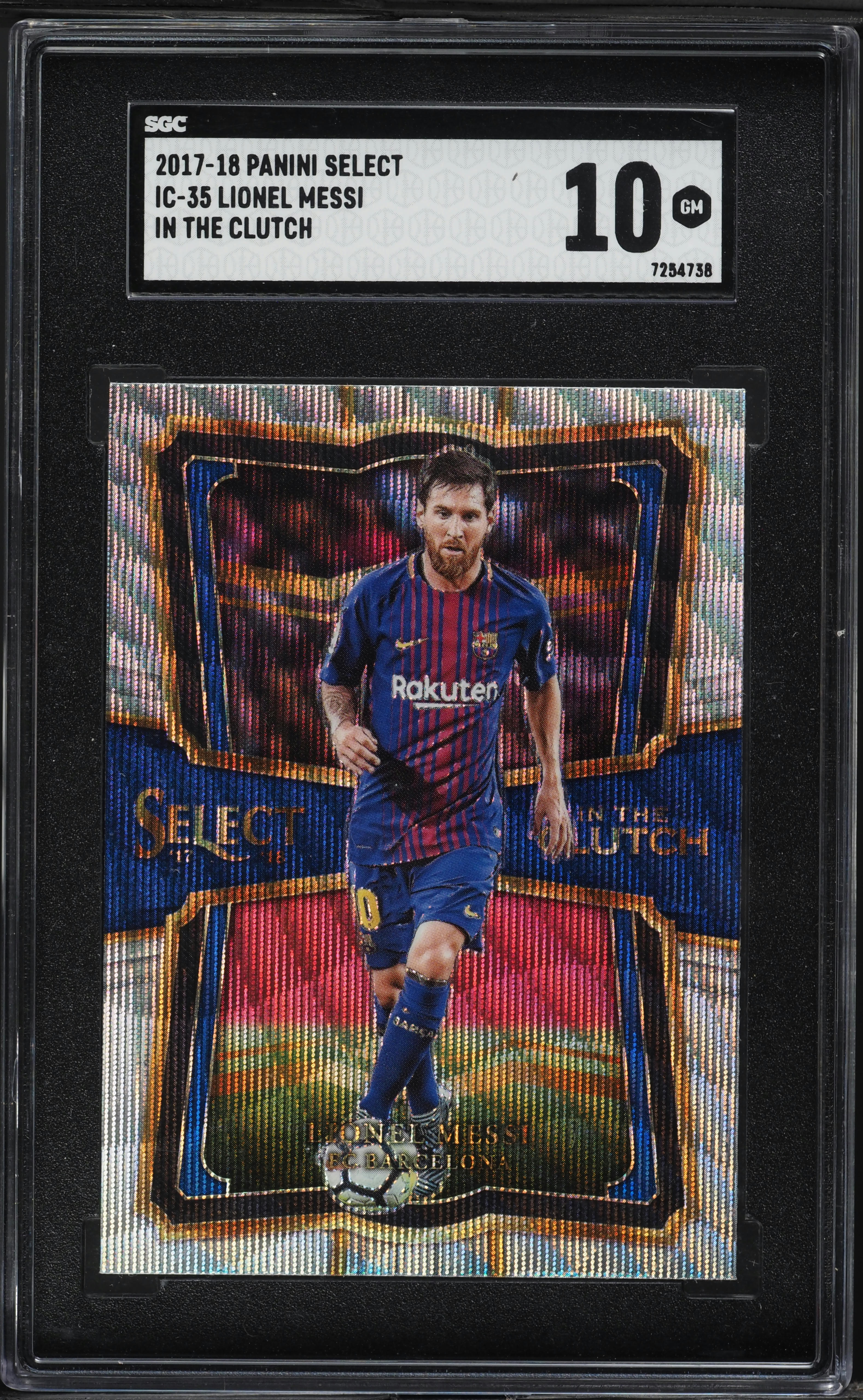2017 Select In The Clutch Lionel Messi #IC-35 SGC 10 GEM MINT on