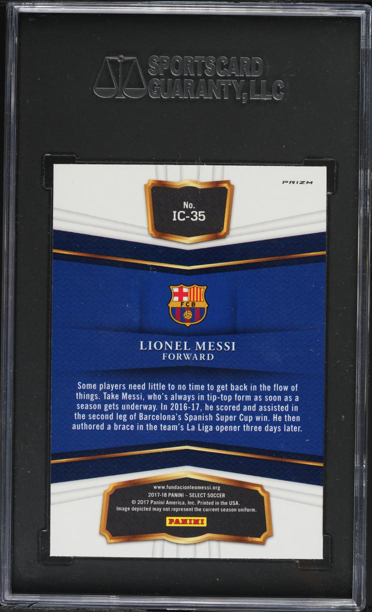 2017 Select In The Clutch Lionel Messi #IC-35 SGC 10 GEM MINT on