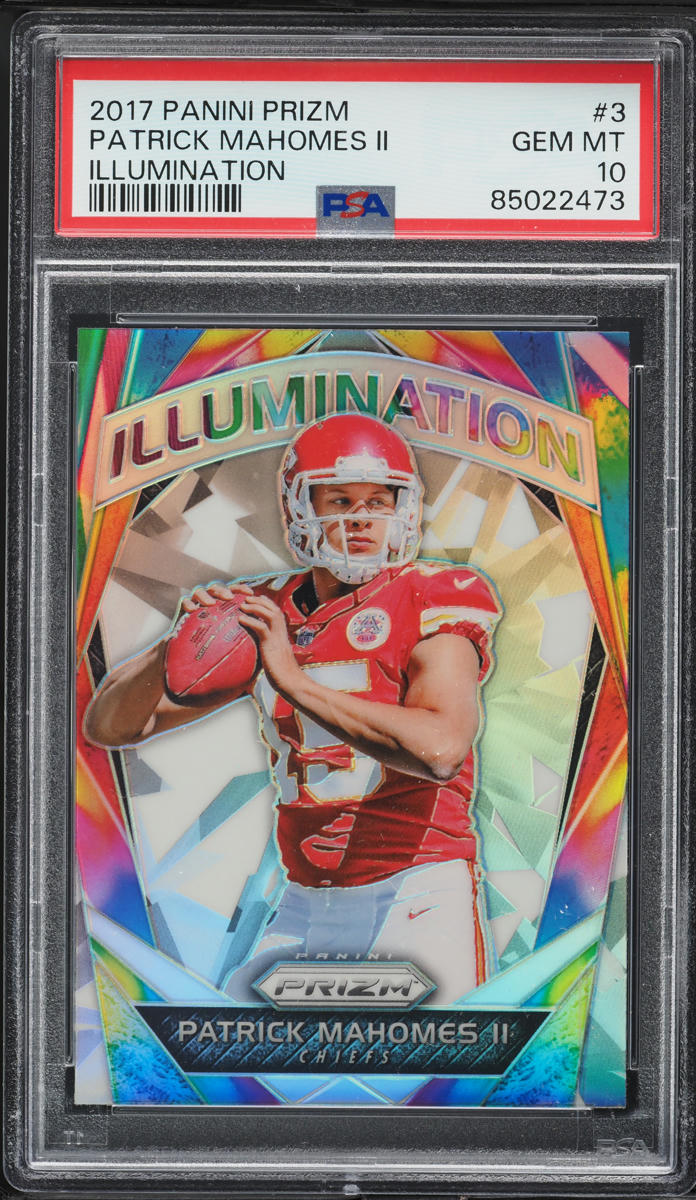 2017 Panini Prizm Illumination Patrick Mahomes II ROOKIE #3 PSA 10 GEM MINT