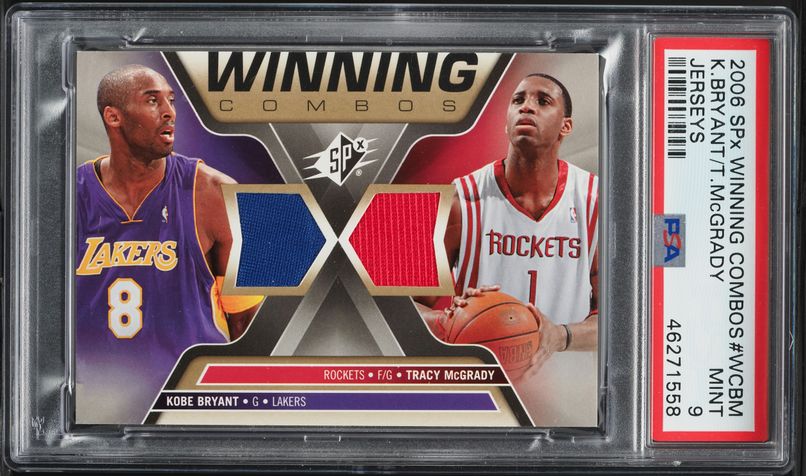 2001 Upper Deck Classic Duals Game Kobe Bryant Tracy McGrady PATCH