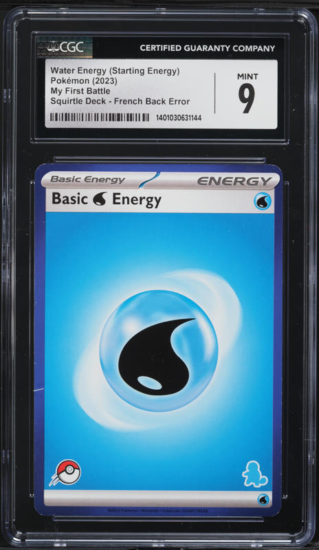 2023 Pokemon Japanese TCG Classic Collection Holo Water Energy PSA