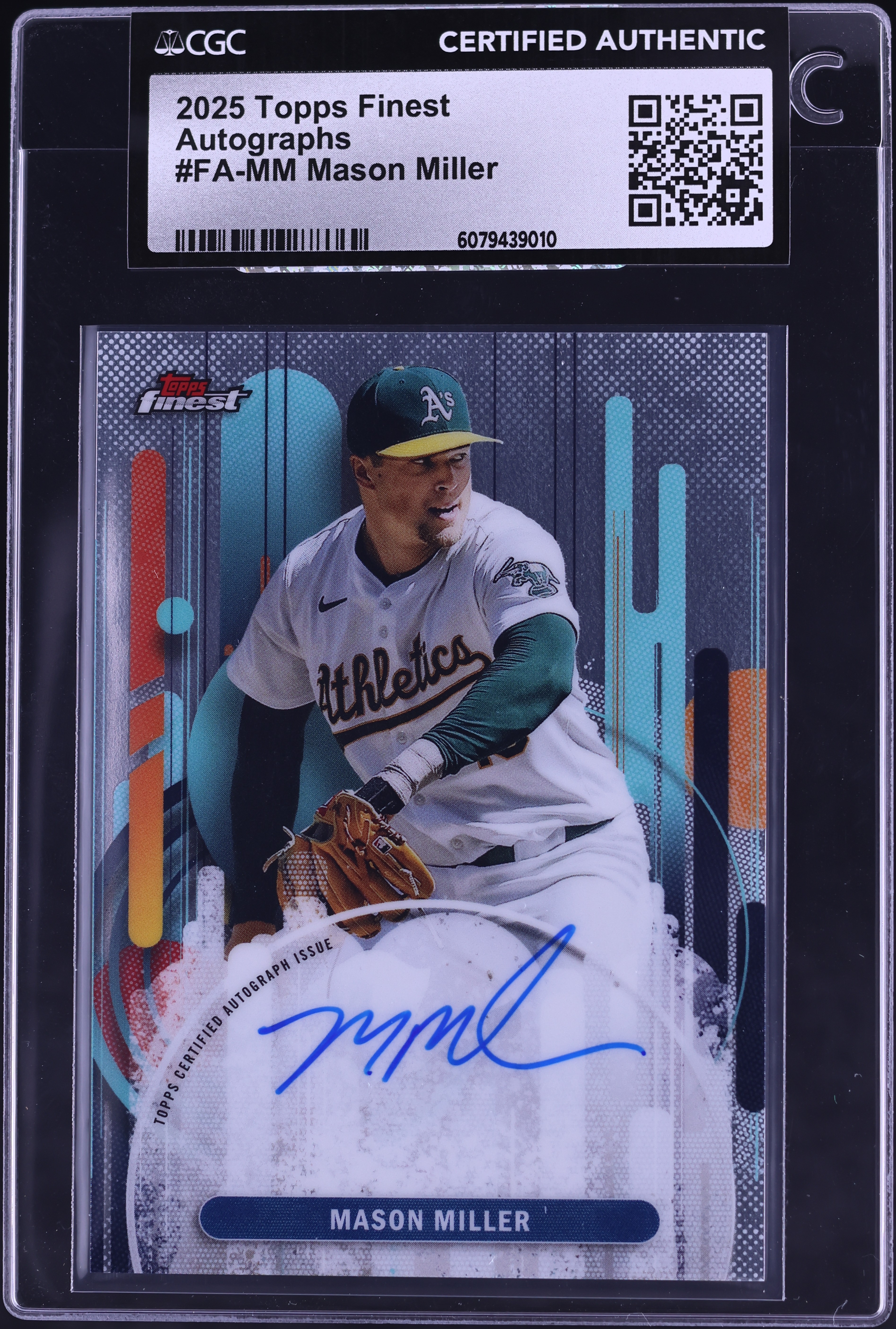 2025 Finest Mason Miller AUTO #FA-MM CGC AUTH on Fanatics Collect
