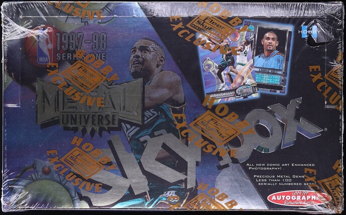 1997 Metal Universe Series 1 Basketball Sealed Hobby Box, Jordan Kobe PMG?