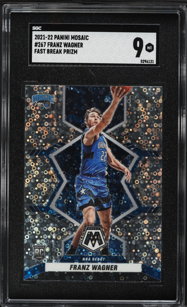 2021 Panini Mosaic Fast Break Prizm Franz Wagner ROOKIE #267 SGC 9 MINT