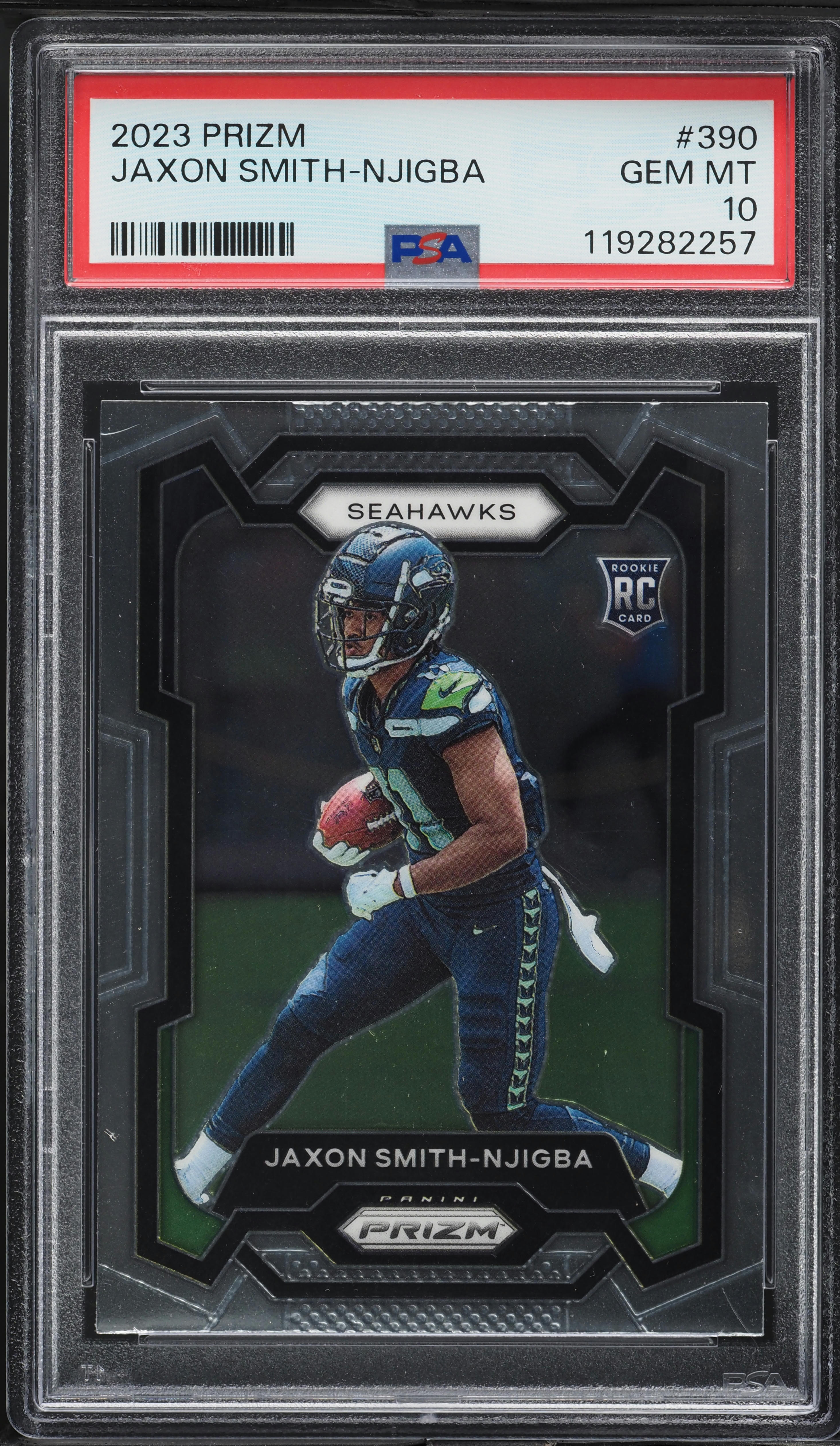 2023 Panini Prizm Jaxon Smith-Njigba ROOKIE #390 PSA 10 GEM MINT