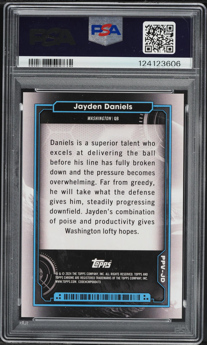 2024 Topps Cosmic Chrome Planetary Pursuit Venus Jayden Daniels ROOKIE PSA 10