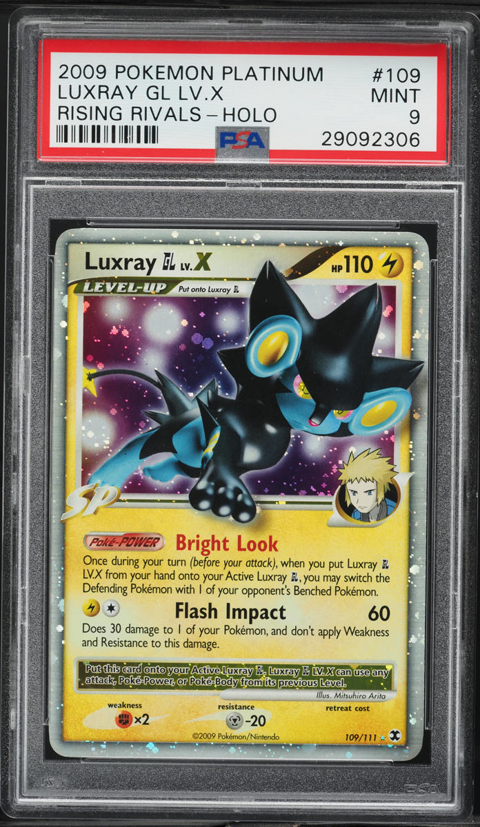 2009 Pokemon Platinum Rising Rivals Holo Luxray GL Lv. X #109 PSA