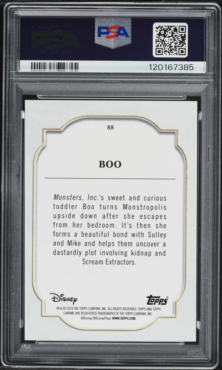 2024 Topps Chrome Disney Sapphire Boo #88 PSA 10 GEM MINT