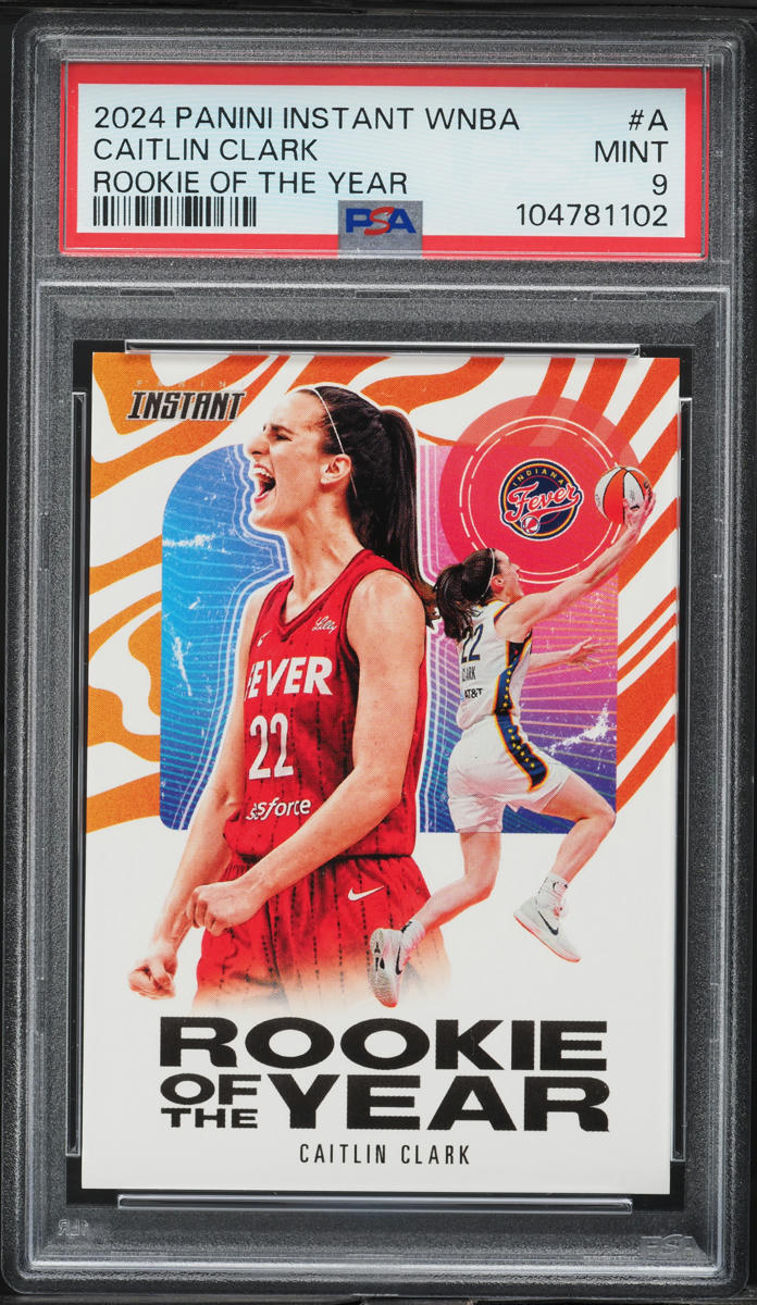 2024 Panini Instant WNBA ROY Caitlin Clark ROOKIE /115750 #CCROY-A PSA 9 MINT
