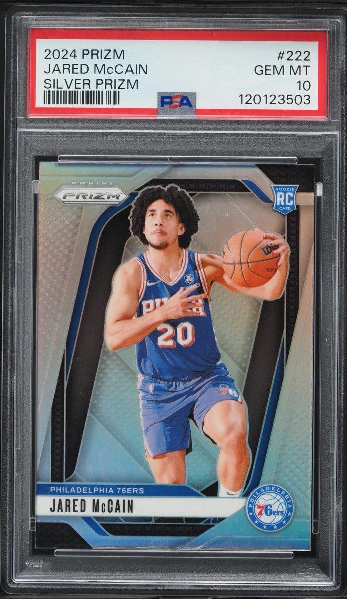 2024 Panini Prizm Silver Jared McCain ROOKIE #222 PSA 10 GEM MINT