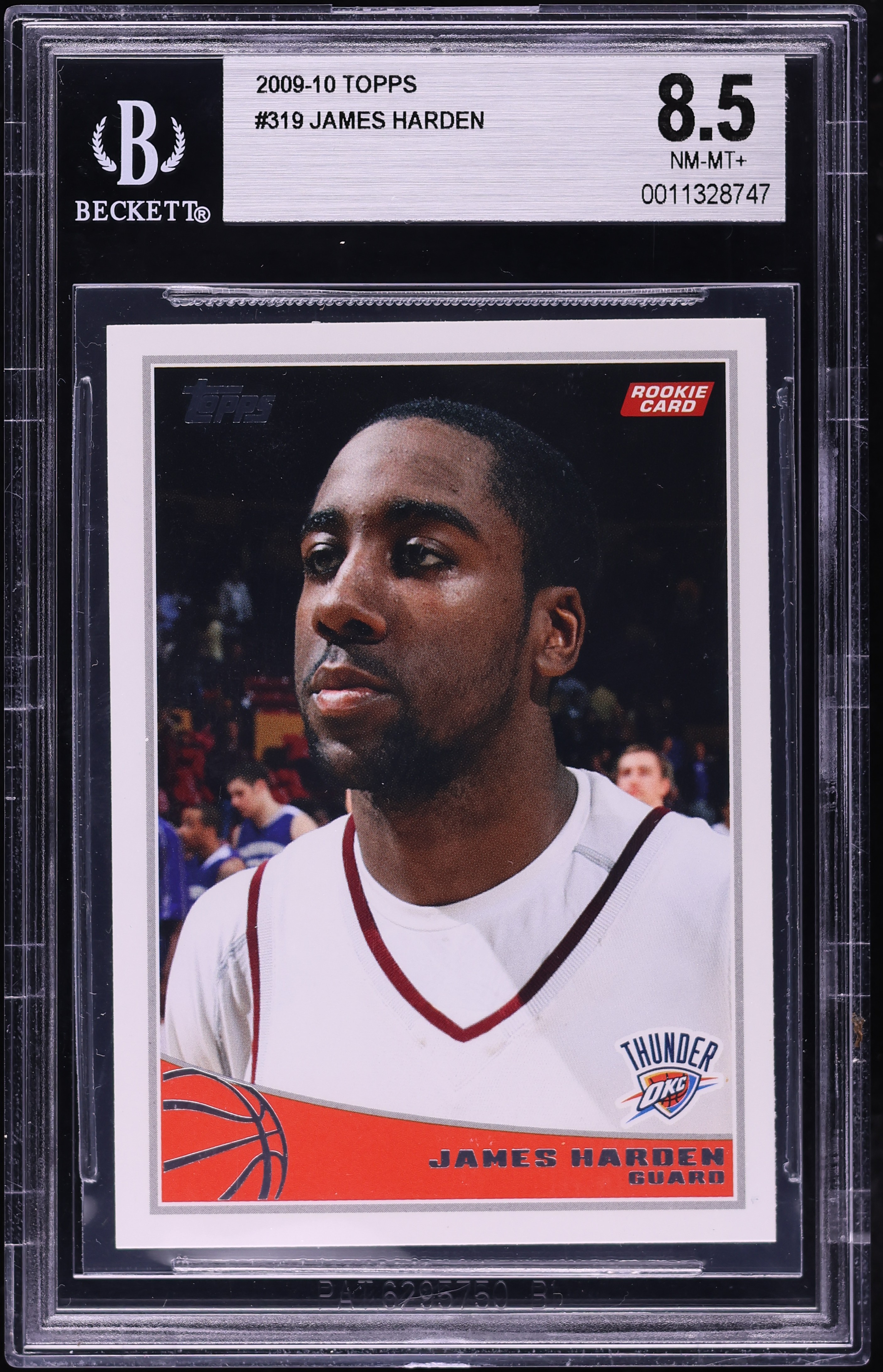 2009 Topps Basketball James Harden ROOKIE #319 BGS 8.5 NM-MT+ on