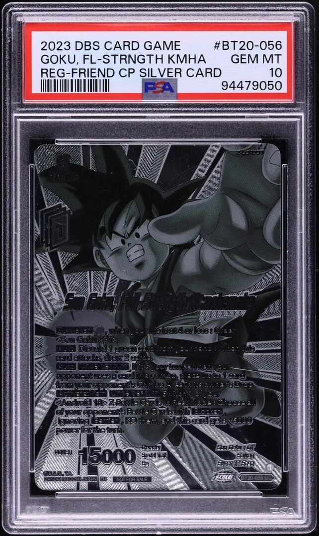 2023 Dragon Ball S Regionals Friend Silver Goku Full Strength Kamehameha PSA 10 on Fanatics Collect 2023 Dragon Ball S Regionals Friend Silver Goku Full Strength Kamehameha PSA 10 on Fanatics Collect
