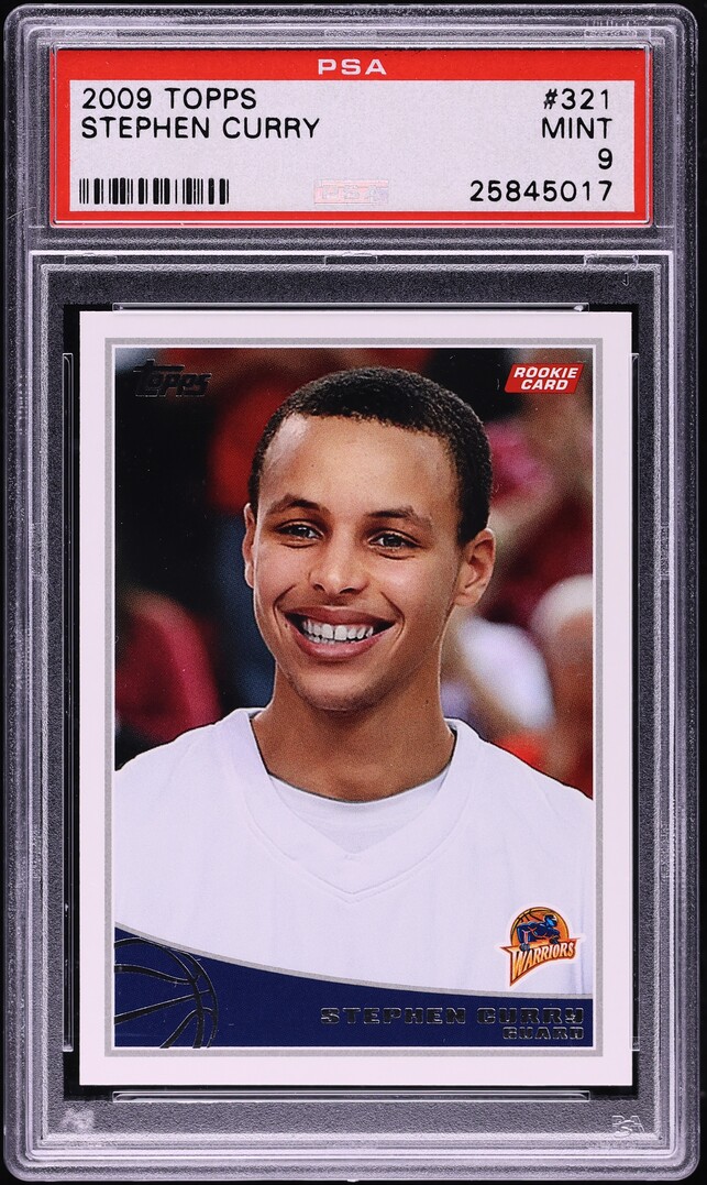 2009 Topps Basketball Stephen Curry ROOKIE #321 PSA 9 MINT