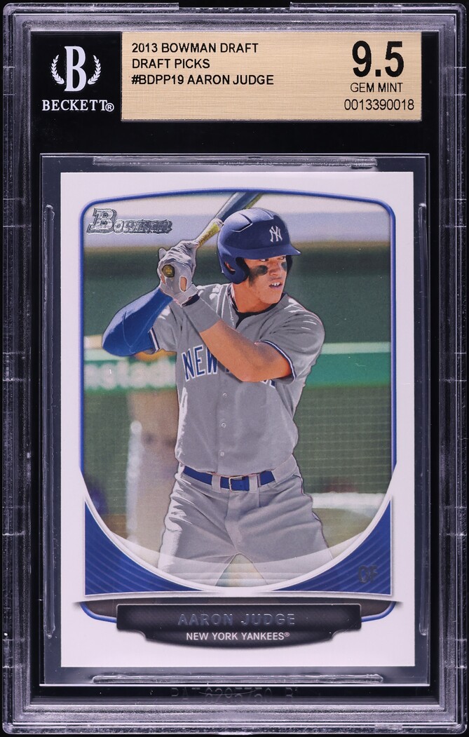 2013 Bowman Draft Picks Aaron Judge PROSPECT #BDPP19 BGS 9.5 GEM MINT