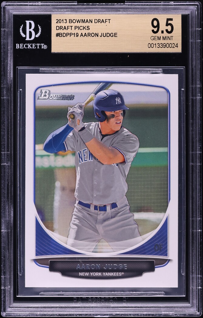 2013 Bowman Draft Picks Aaron Judge PROSPECT #BDPP19 BGS 9.5 GEM MINT