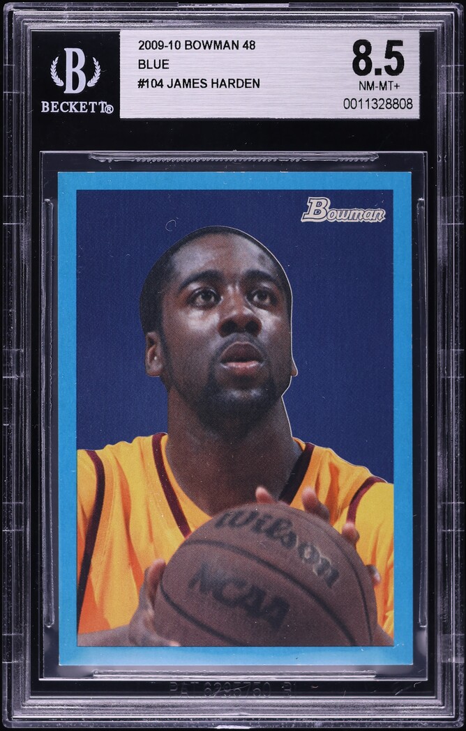 2009 Bowman '48 Blue James Harden ROOKIE /1948 #104 BGS 8.5 NM-MT+