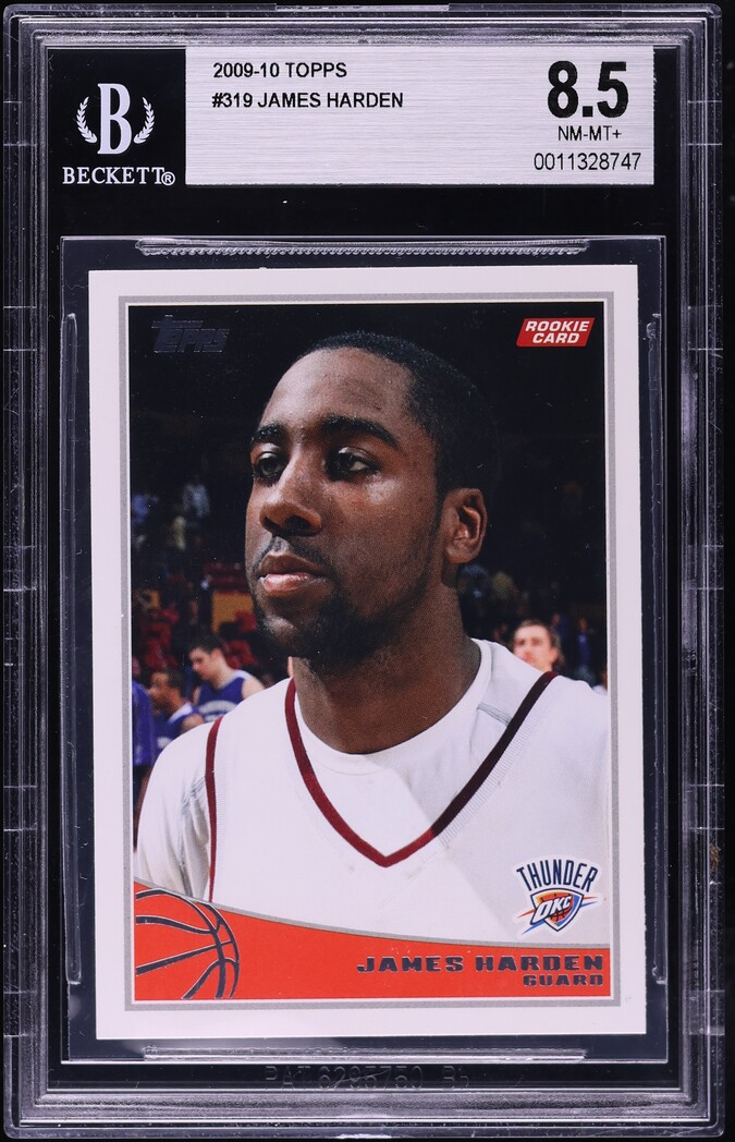 2009 Topps Basketball James Harden ROOKIE #319 BGS 8.5 NM-MT+