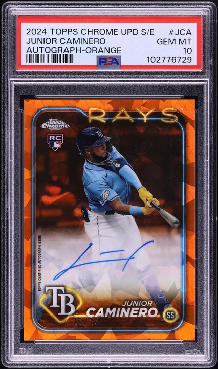 2024 Topps Chrome Update Sapphire Orange Junior Caminero 2024 Topps Chrome Update Sapphire Orange Junior Caminero