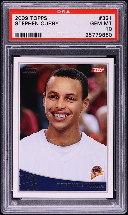 2009 Topps Basketball Stephen Curry ROOKIE #321 PSA 10 GEM MINT on
