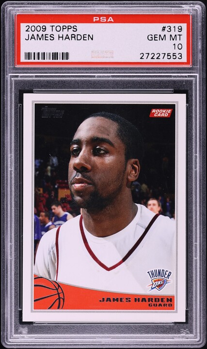 2009 Topps Basketball James Harden ROOKIE #319 PSA 10 GEM MINT on