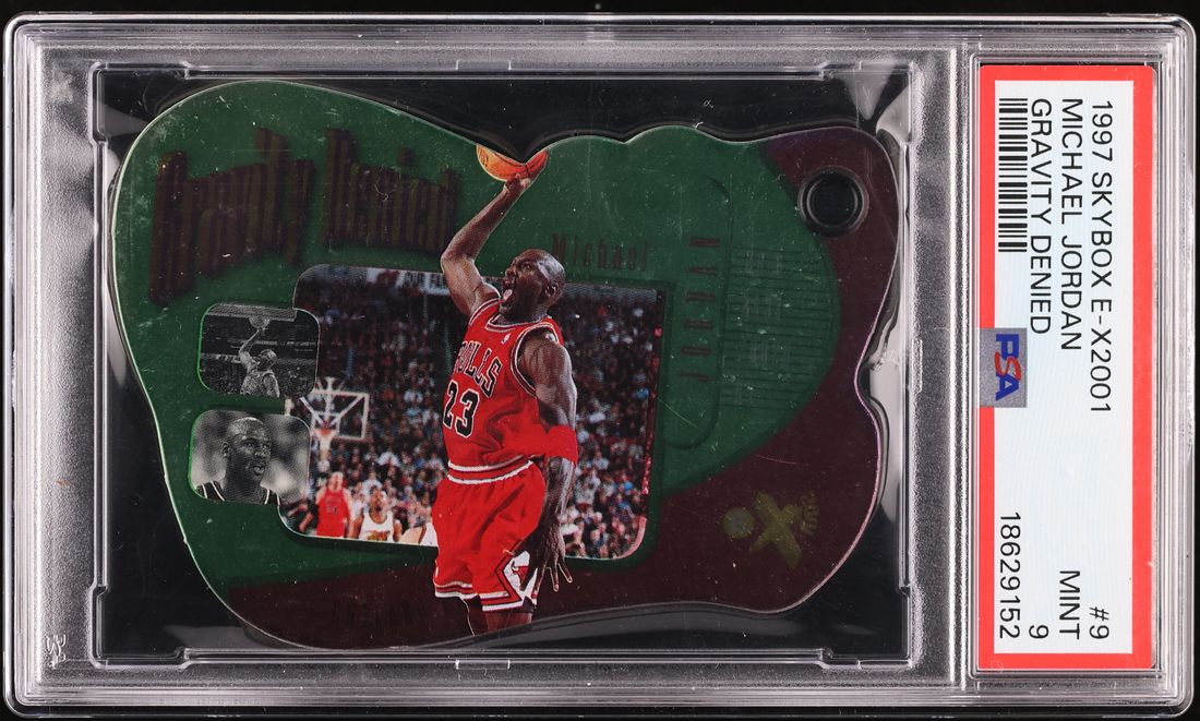 1997 Skybox E-X2001 Gravity Denied Die-Cut Michael Jordan #9 PSA 9 MINT
