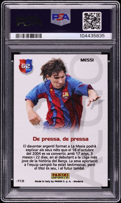 2004 Panini Sports Mega Cracks Barca Campio Lionel Messi ROOKIE