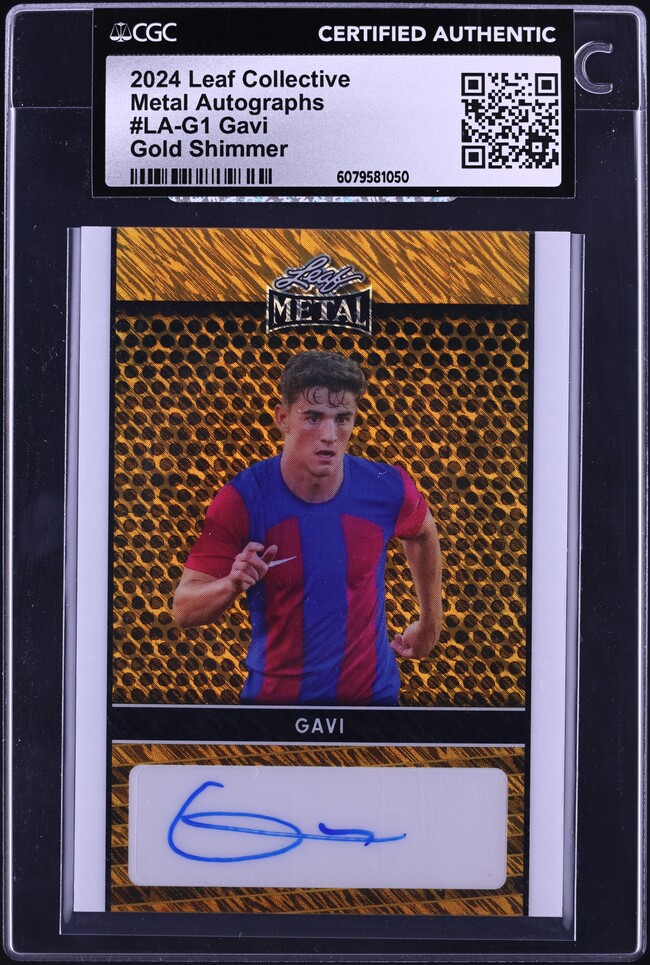 2024 Leaf In The Game Used Super Swatch Purple Holo Gavi PATCH