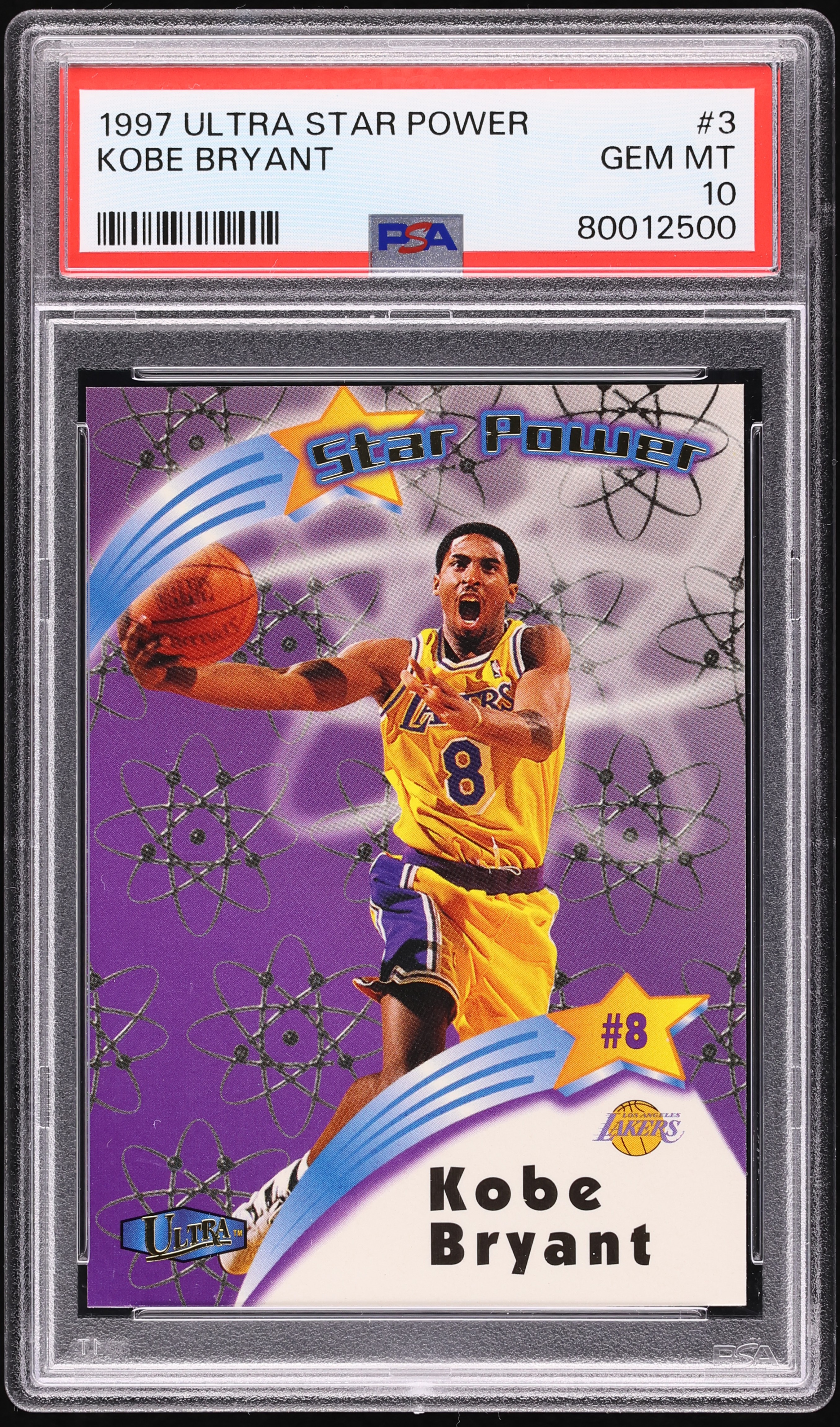 1997 Ultra Star Power Kobe Bryant #3 PSA 10 GEM MINT on Fanatics