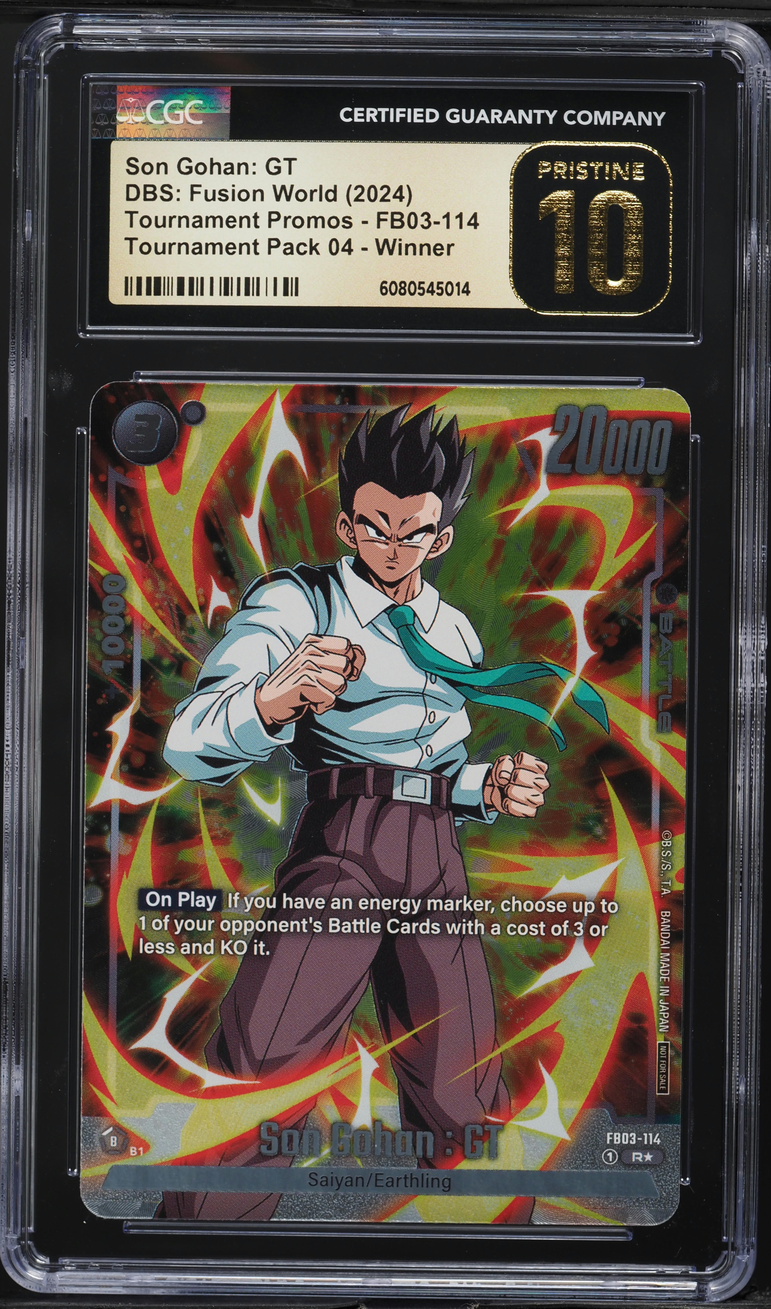 2024 DBS Fusion World Tournament Promo 04 Winner Son Gohan: GT