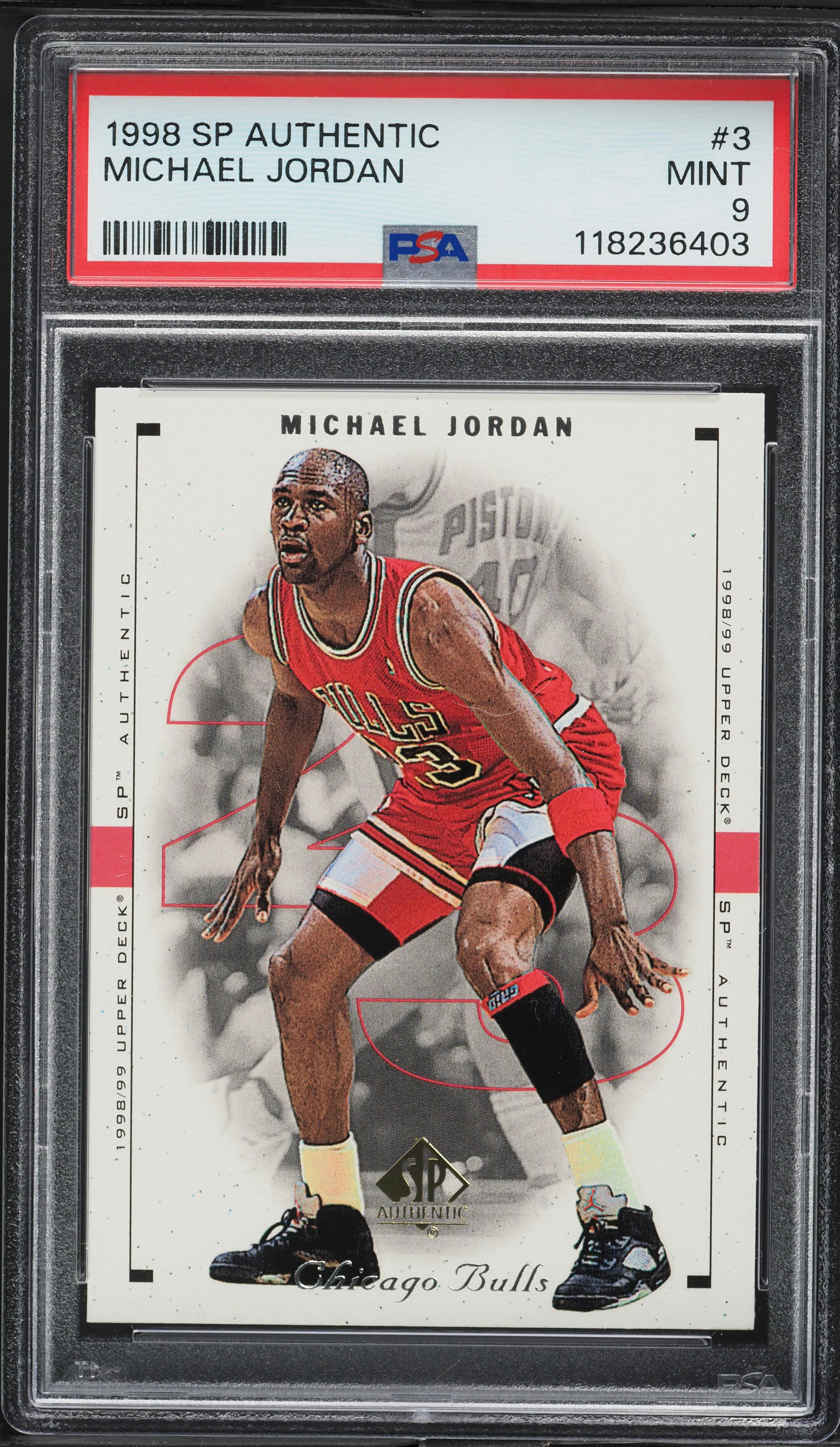 スポーツ選手 Michael Jordan SP PSA 9 1998 SP Authentic Michael Jordan #3 PSA 9 MINT on Fanatics Collect