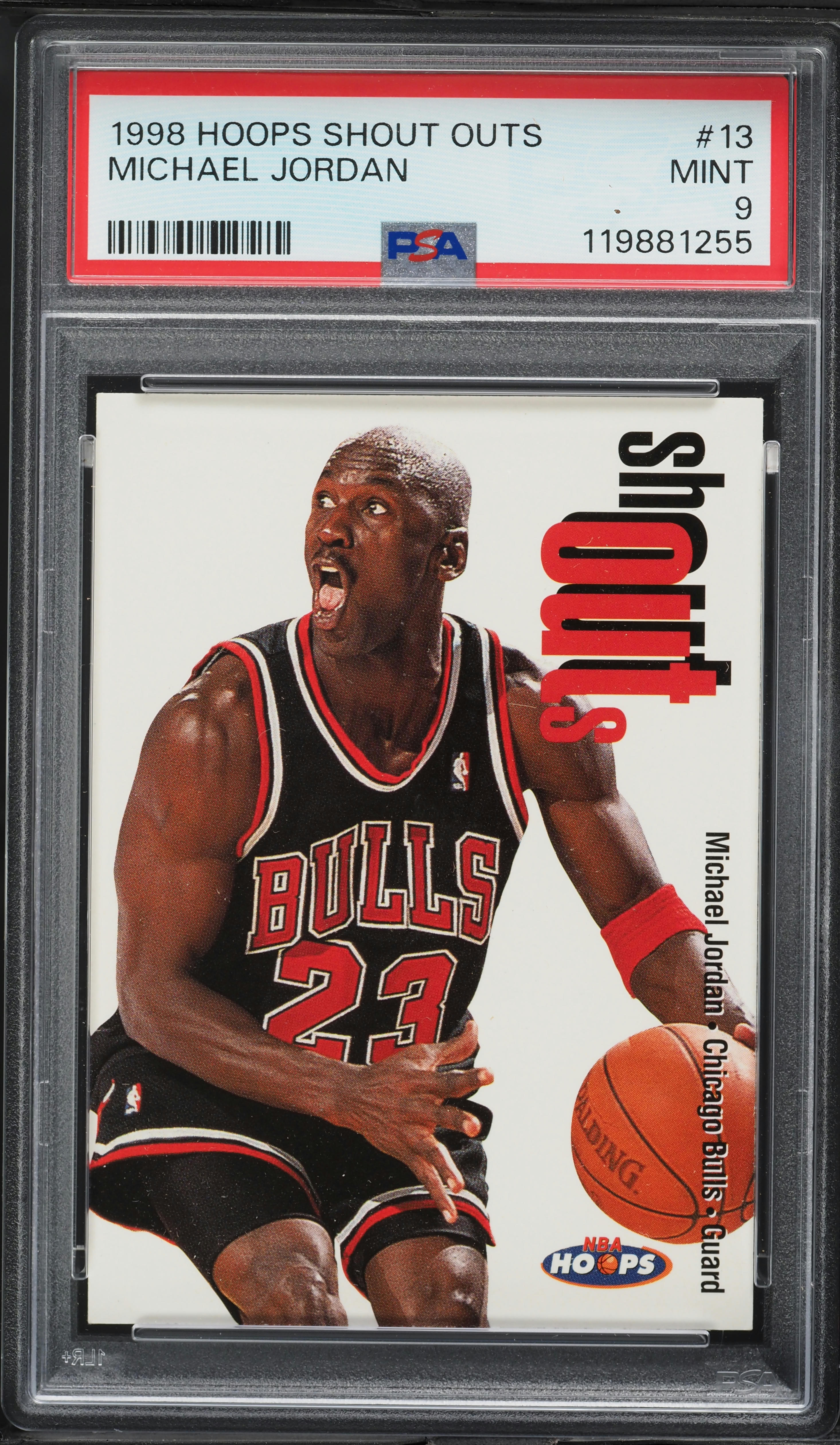 1998 Hoops Shout Outs Michael Jordan #13 PSA 9 MINT on Fanatics