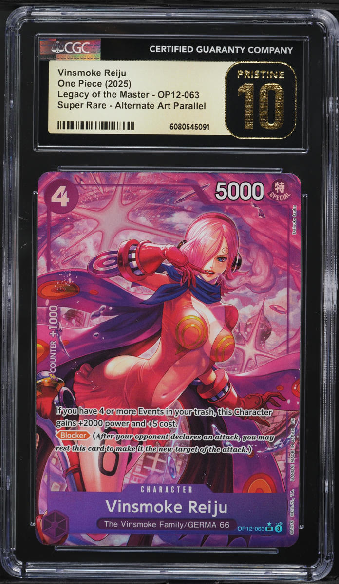 2025 One Piece Legacy Of The Master Alt Art Vinsmoke Reiju SR #OP12-063 CGC  10 on Fanatics Collect