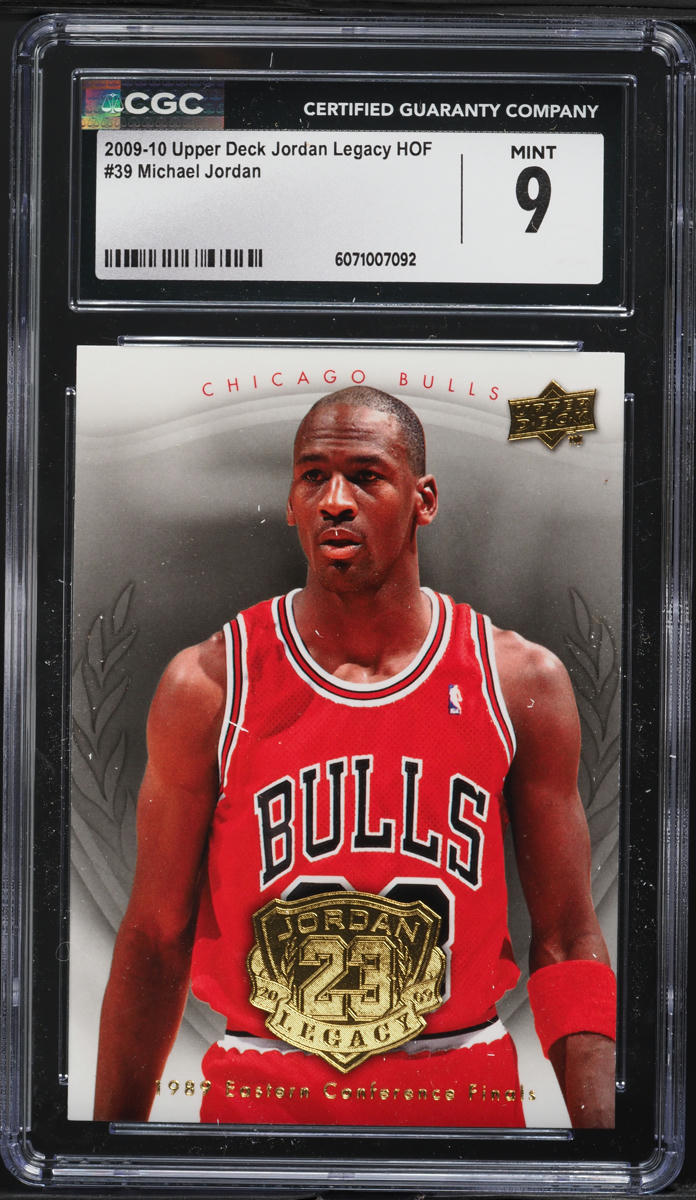 2009 Upper Deck Jordan Legacy Hall Of Fame Michael Jordan #39 CGC 9 MINT