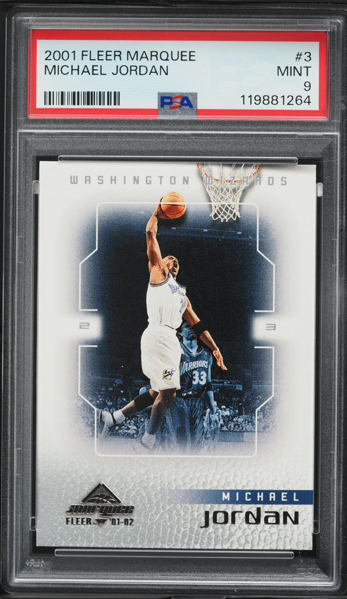 2001 Fleer Marquee Michael Jordan #3 PSA 9 MINT