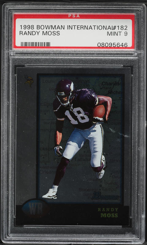 1998 Ultra Masterpiece Randy Moss ROOKIE 1/1 #207P PSA 5 EX on