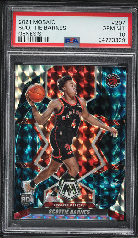 2021 Panini Prizm Sensational Mojo Scottie Barnes ROOKIE AUTO DNA