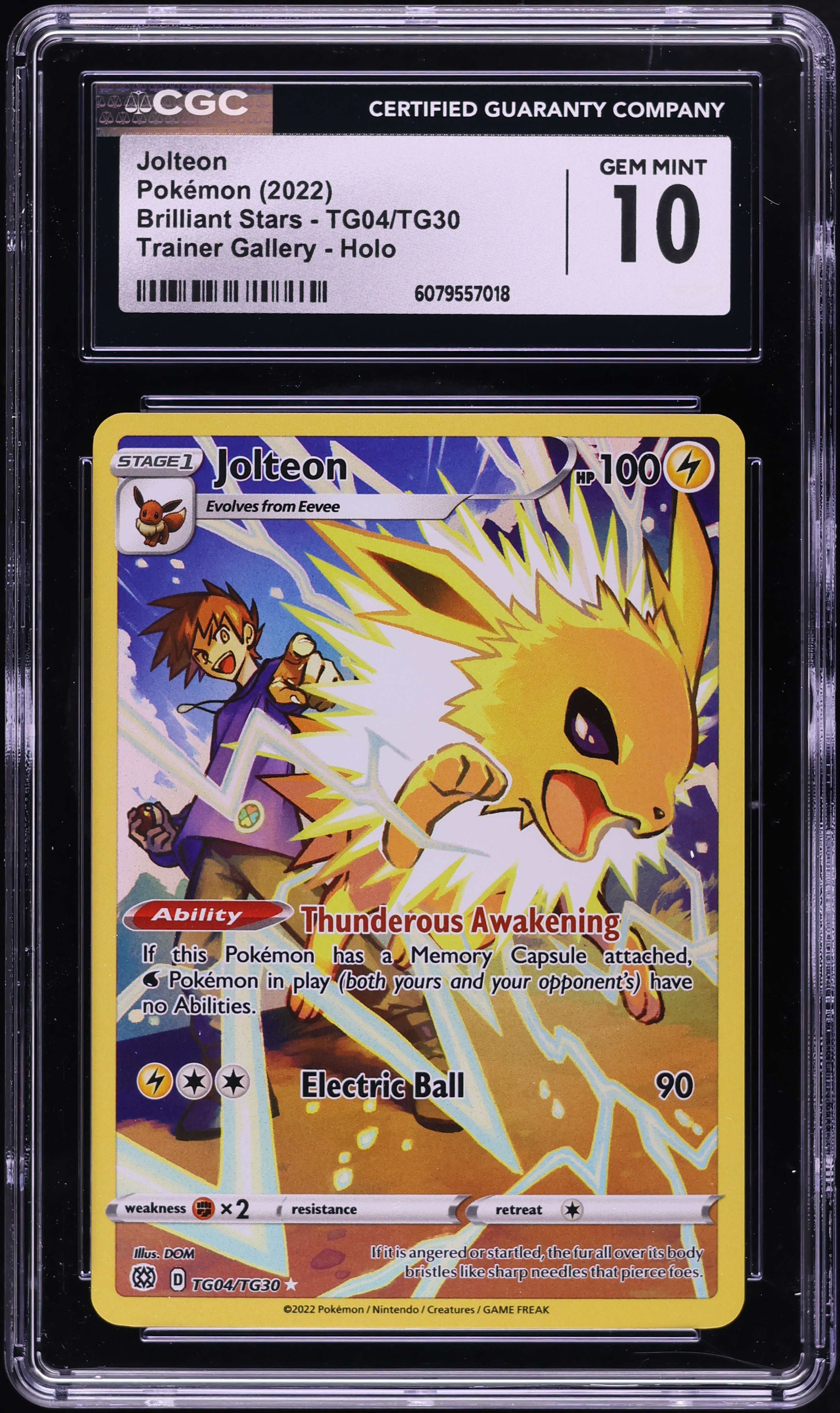 pokemon card tg04 tg30 Jynx (TG04/TG30)  PokeGuard Astral Radiance Trainer Gallery Singles Jolteon TG04 TG30 (Graded) Case