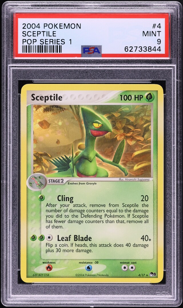 2004 Pokemon Pop Series 1 Sceptile #4 PSA 9 MINT