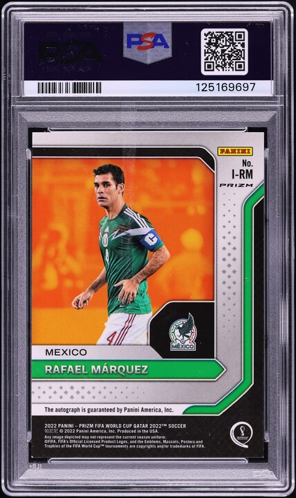 2022 Panini Prizm World Cup Qatar International Ink Rafael Marquez