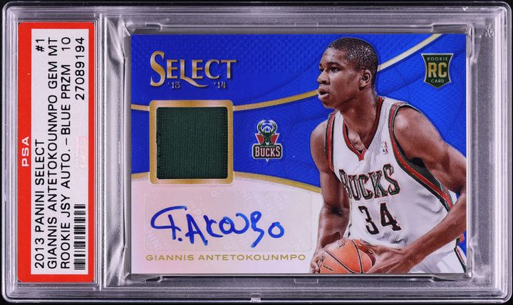 2013 Panini Prizm Giannis Antetokounmpo ROOKIE #290 PSA 10 GEM