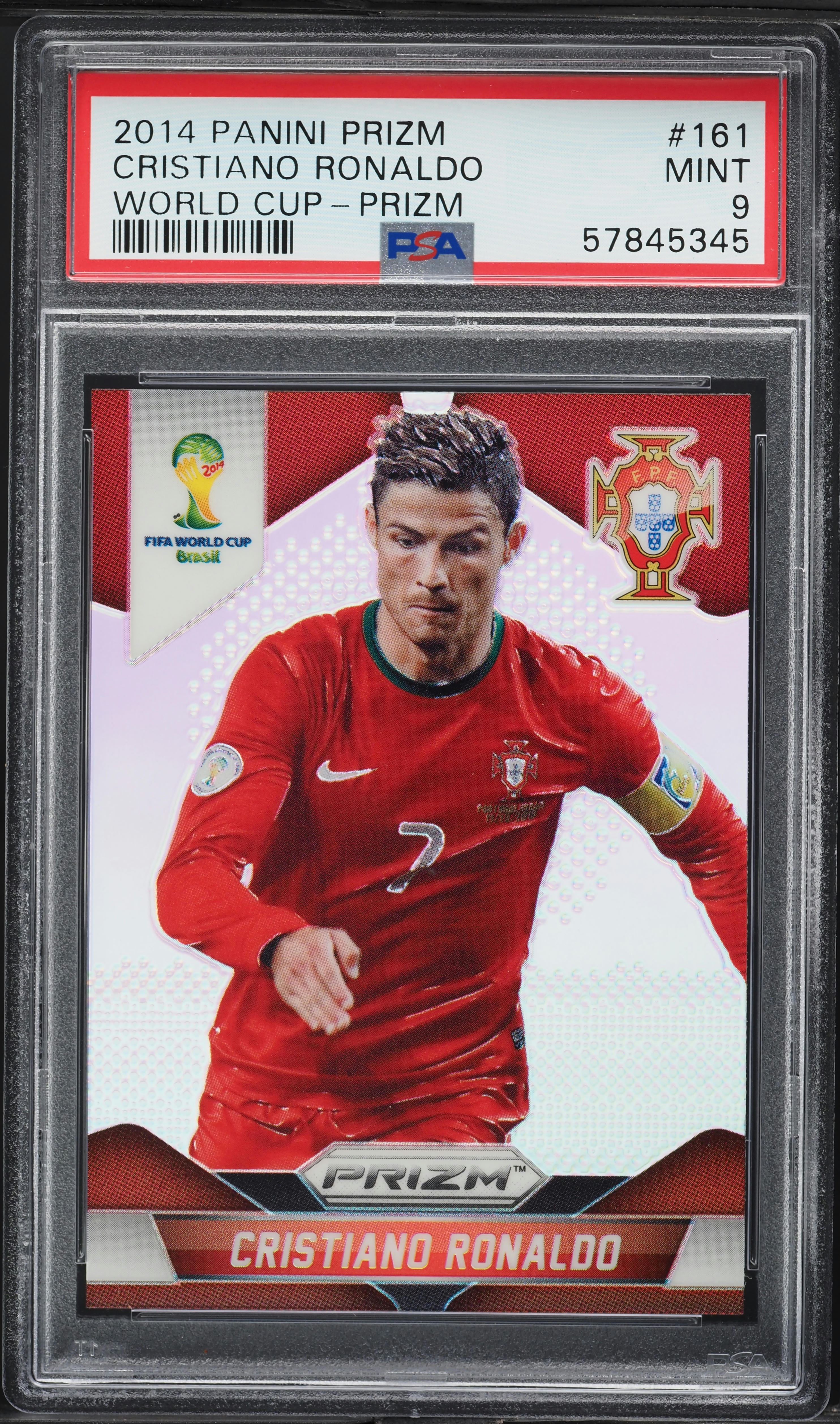 吉田麻也 2014 Panini Prizm Red 149枚限定 プリズム版 2014 Panini Prizm World Cup Silver Cristiano Ronaldo #161 PSA 9