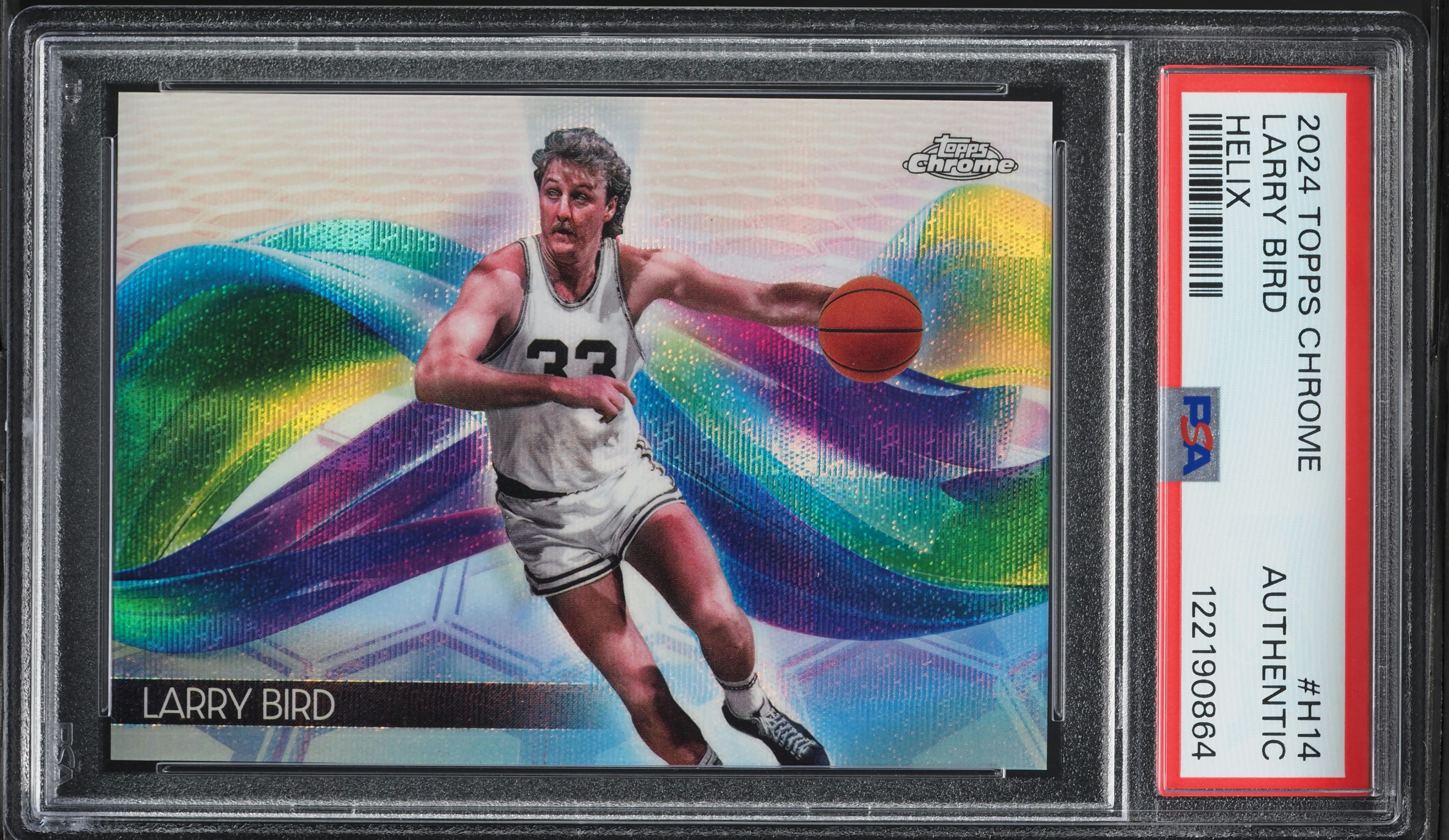 2024 Topps Chrome Helix Larry Bird #H14 PSA AUTH on Fanatics Collect