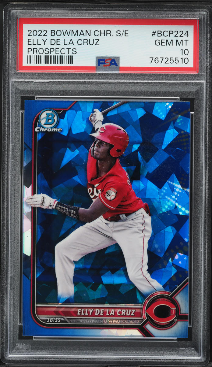 2022 Bowman Chrome Sapphire Elly De La Cruz PROSPECT #BCP-224 PSA 10 GEM MINT