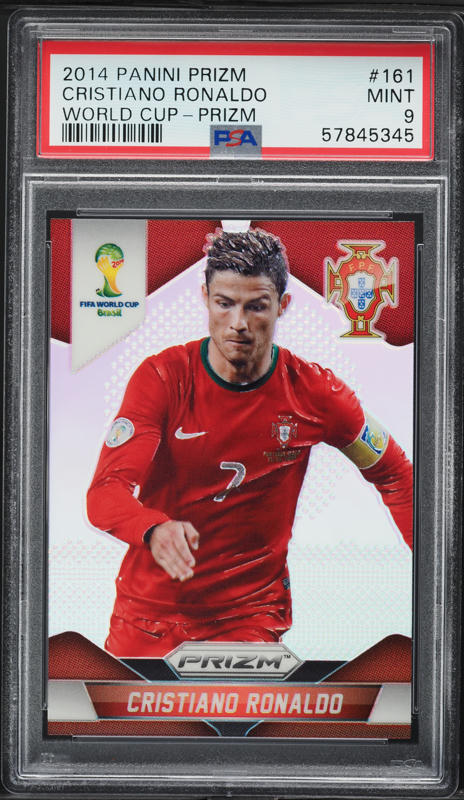 2014 Panini Prizm World Cup Silver Cristiano Ronaldo #161 PSA 9