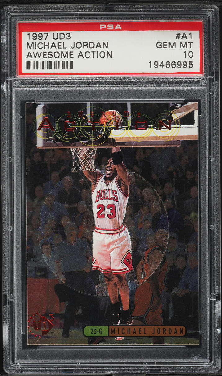 1997 UD3 Awesome Action Michael Jordan #A1 PSA 10 GEM MINT